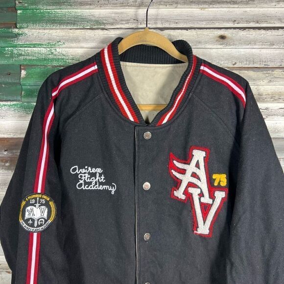 Vintage Avirex Wool Reversible Bomber Jacket - Picture 8 of 16